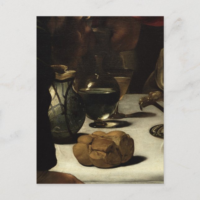 The Supper at at Emmaus, 1601 Vykort (Framsida)