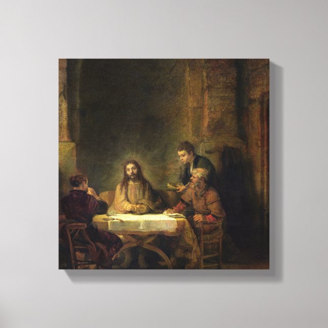 The Supper at at Emmaus, 1648 Canvastryck (Framsida)
