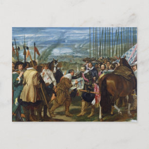The Surrender of Breda, 1625, c.1635 Vykort