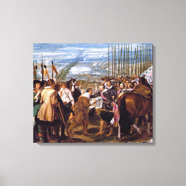 The Surrender of Breda, fine art, Canvastryck (Framsida)