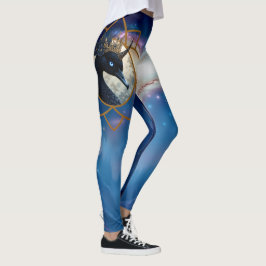 The Swan Who Guards the Moon. Leggings