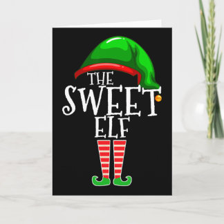 The Sweet Elf Family Matching Group Christmas Gift Kort
