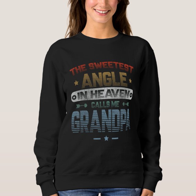 The Sweetest Angle In Heaven Calls Me Grandpa Angl T Shirt (Framsida)