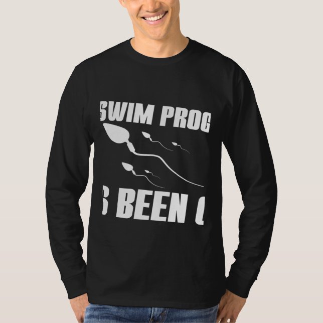 The Swim Program Has Been Cut T Shirt (Framsida)