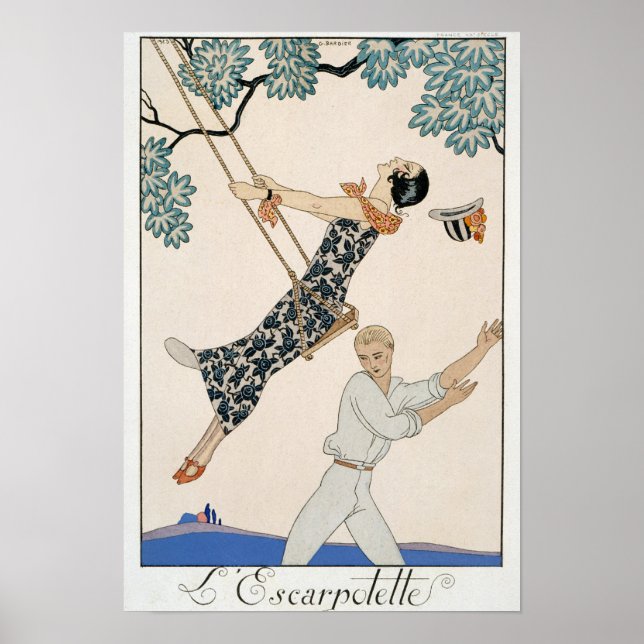 The Swing, 1923 (pochoir print) Poster (Framsidan)