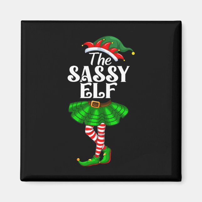 The Sy Elf Xmas Funny Christmas Matching Family Pa Magnet (Framsidan)