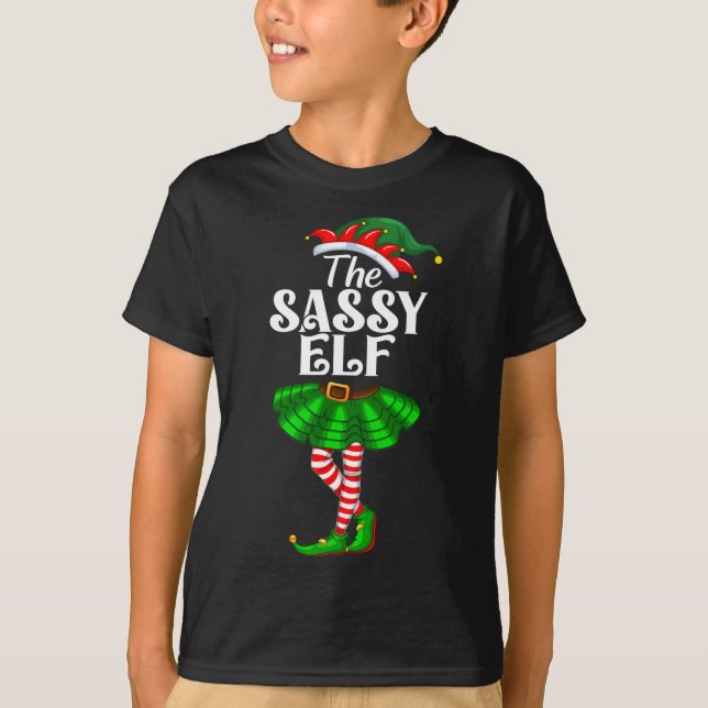 The Sy Elf Xmas Funny Christmas Matching Family Pa T Shirt (Framsida)