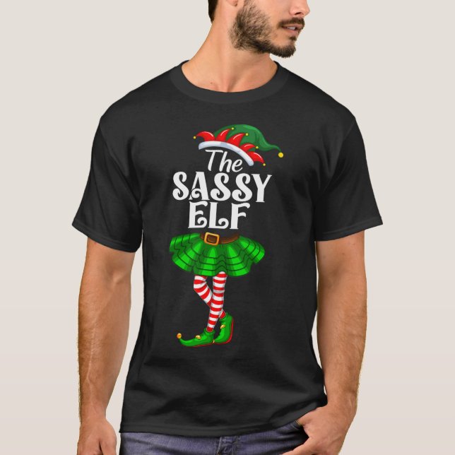 The Sy Elf Xmas Funny Christmas Matching Family Pa T Shirt (Framsida)