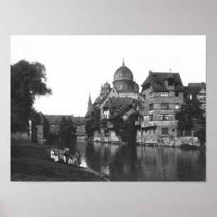 The synagogue at Nürnberg, 19.10 Poster