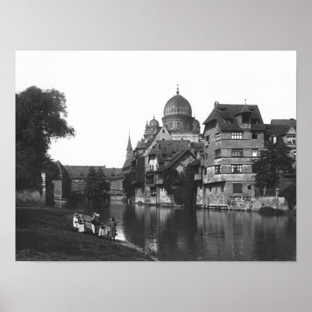 The synagogue at Nürnberg, 19.10 Poster (Framsidan)