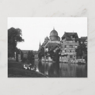 The synagogue at Nürnberg, 19.10 Vykort