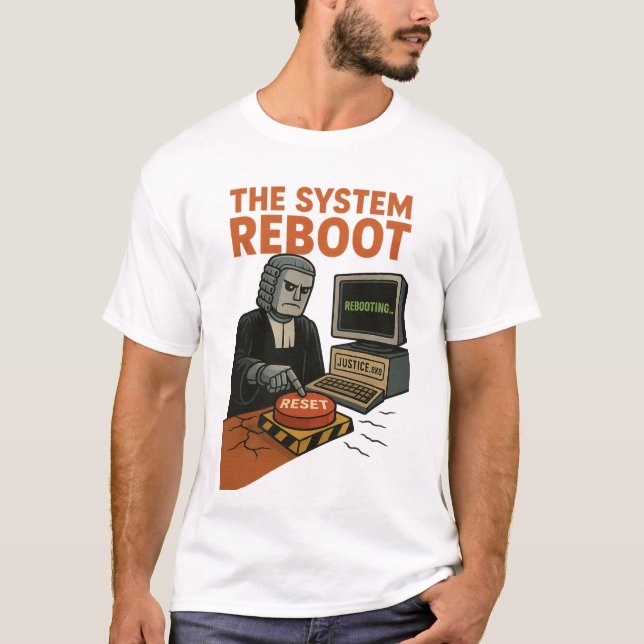 the systme reboot t shirt (Framsida)