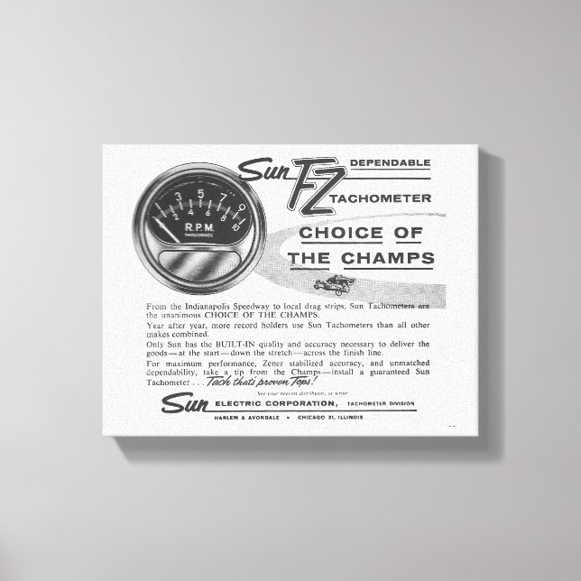 'The Tach of Champs' Canvas Wall Art  (Framsida)
