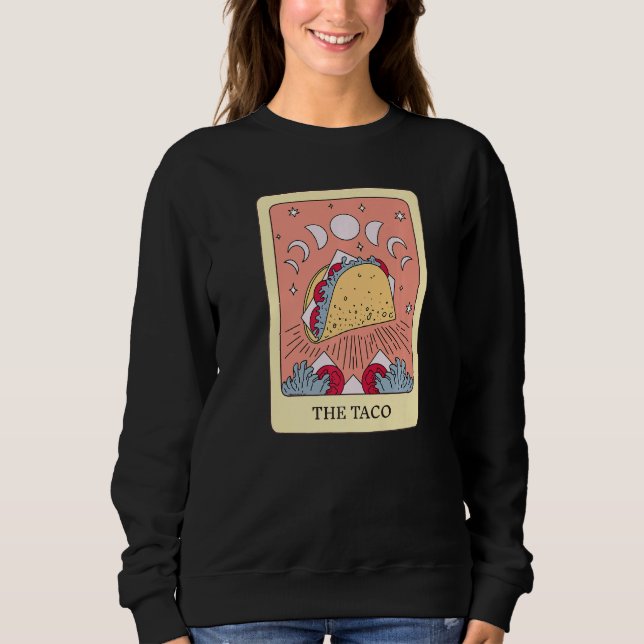 The Taco Foodie Tarot Card Taco Lover Fortune Tell T Shirt (Framsida)