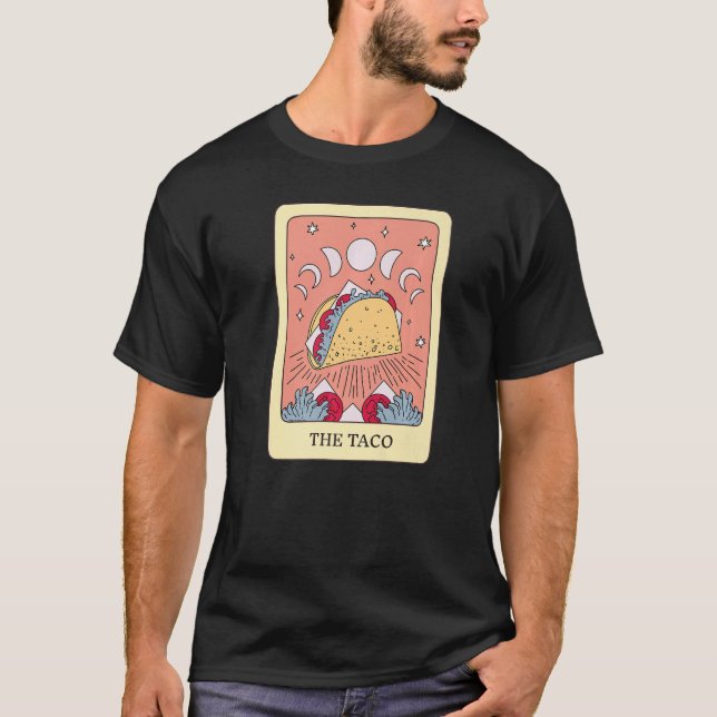 The Taco Foodie Tarot Card Taco Lover Fortune Tell T Shirt (Framsida)
