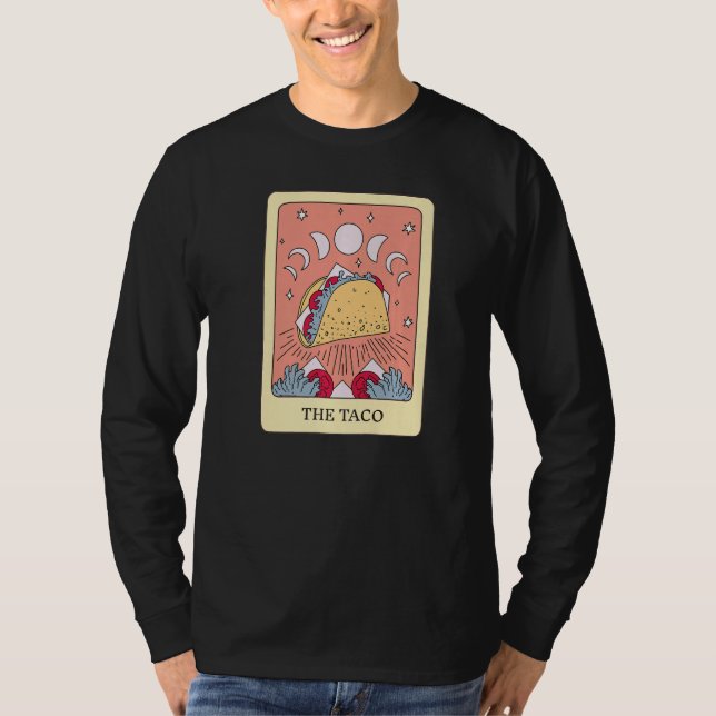 The Taco Foodie Tarot Card Taco Lover Fortune Tell T Shirt (Framsida)