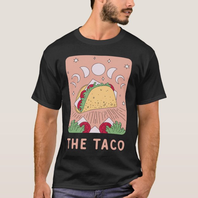 The Taco Tarot Card   Mexican Food   Mystic T Shirt (Framsida)