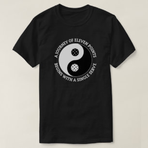 The Tao of Pickleball Rolig Yin Yang Pickleball T Shirt