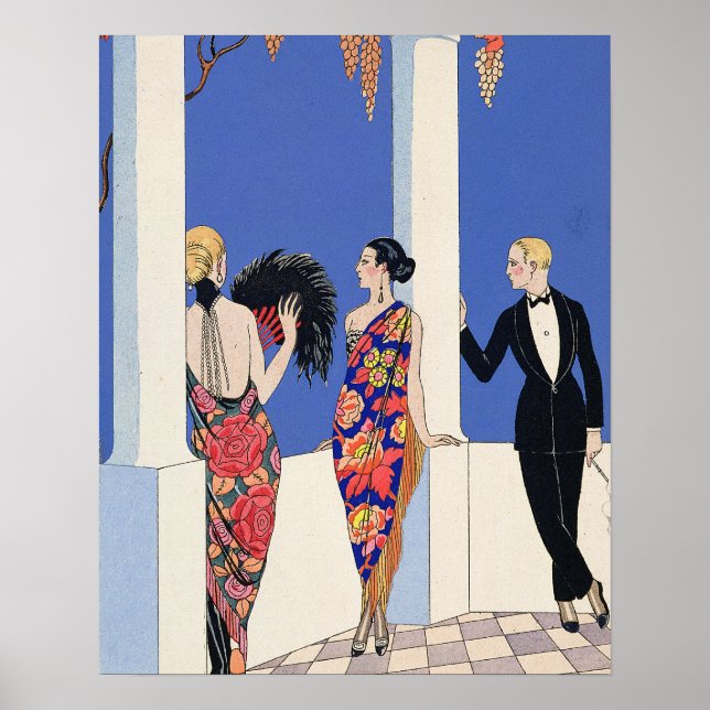 The Taste of Shawls, 1922 (pochoir print) Poster (Framsidan)