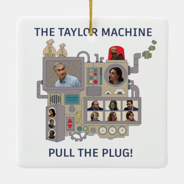The Taylor Machine Julgransprydnad Keramik (Baksida)