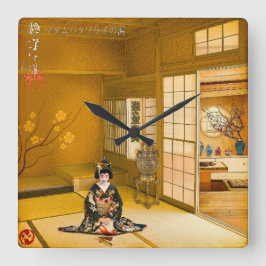 The Tears of Madama Butterfly Fyrkantig Klocka