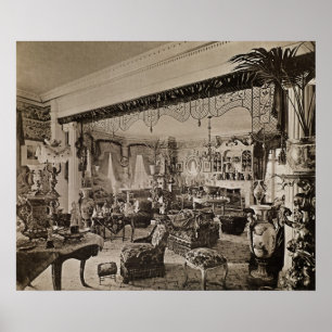 The Teckning Room, Wickham Hall, Kent, 1897 Poster