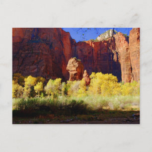 The Temple of Sinawava, Zion, Utah, vykort
