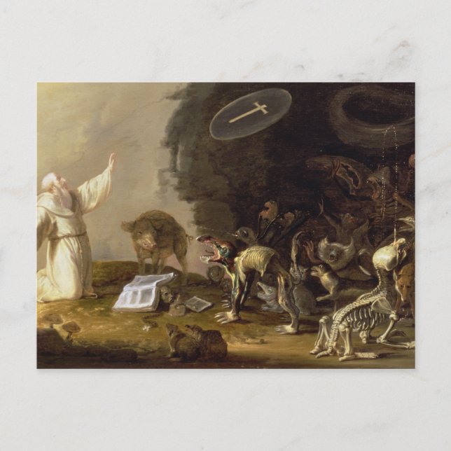 The Temptation of St. Anthony (panel) Vykort (Framsida)