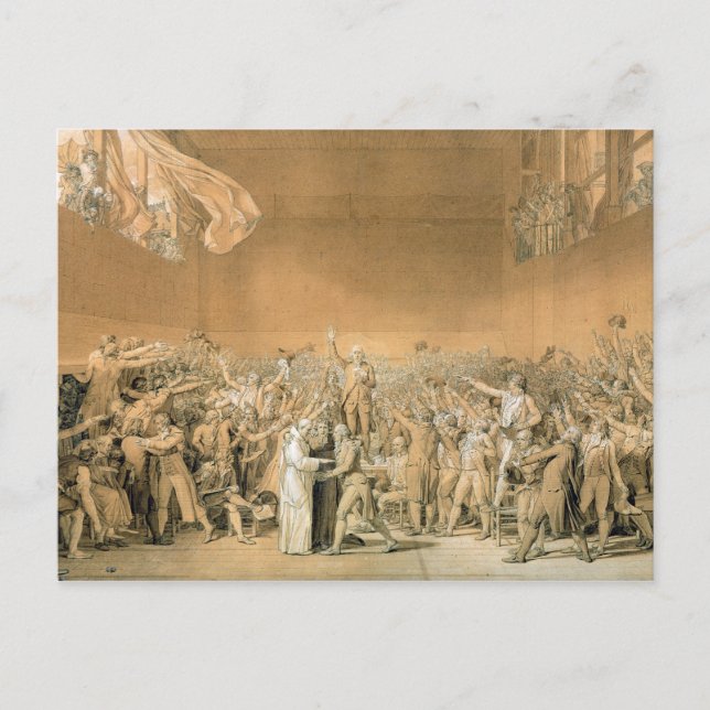 The Tennis Court Oath, 20 juni 1789, 1791 2 Vykort (Framsida)