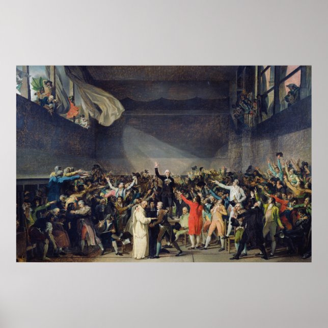 The Tennis Court Oath, 20 juni 1789, 1791 Poster (Framsidan)