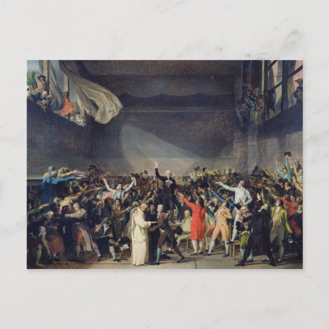 The Tennis Court Oath, 20 juni 1789, 1791 Vykort (Framsida)