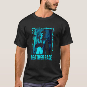 The Texas Chainsaw Massacre Retro Blue Leatherface T Shirt