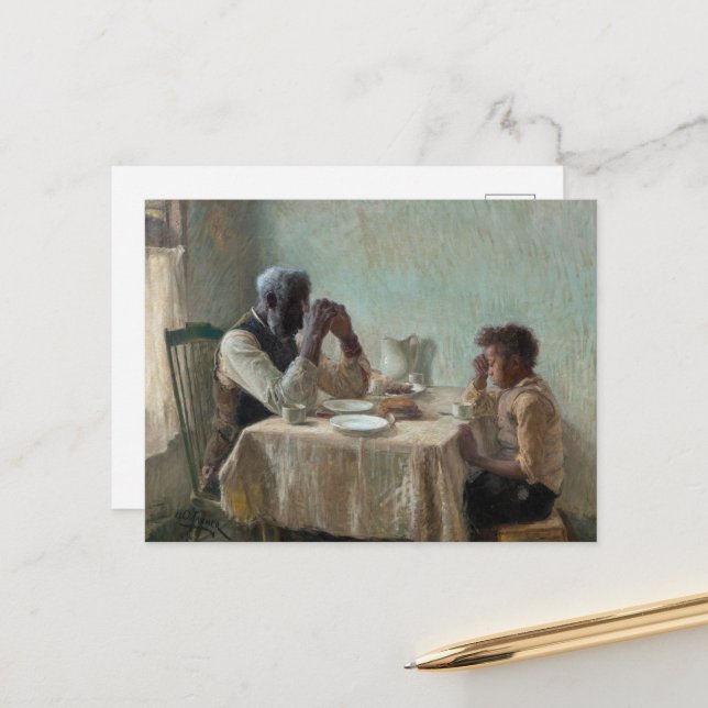 The Thankful Poor av Henry Ossawa Tanner Vykort (Fram/Back In Situ)