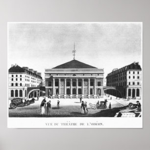 The Theater de l'Odeon, 1830 Poster