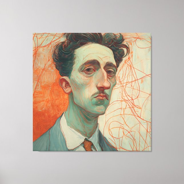 The Thin Man: Modern Expressionism Canvastryck (Framsida)