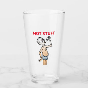 The Thirsty Man Glass Glaskopp