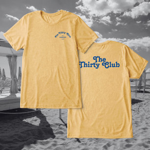 The Thirty Club Rosa Oversize 30-årsfest T Shirt