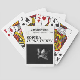 The Thirty Times Newspaper 30th Birthday Party Casinokort
