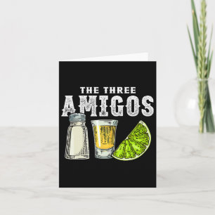 The Three Amigos Lime Salt Tequila Roligt Cinco De Kort