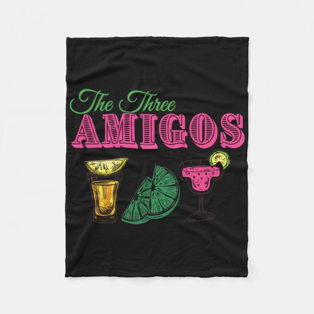 The Three Amigos Roliga Cinco De Mayo  Fleecefilt (Framsidan)