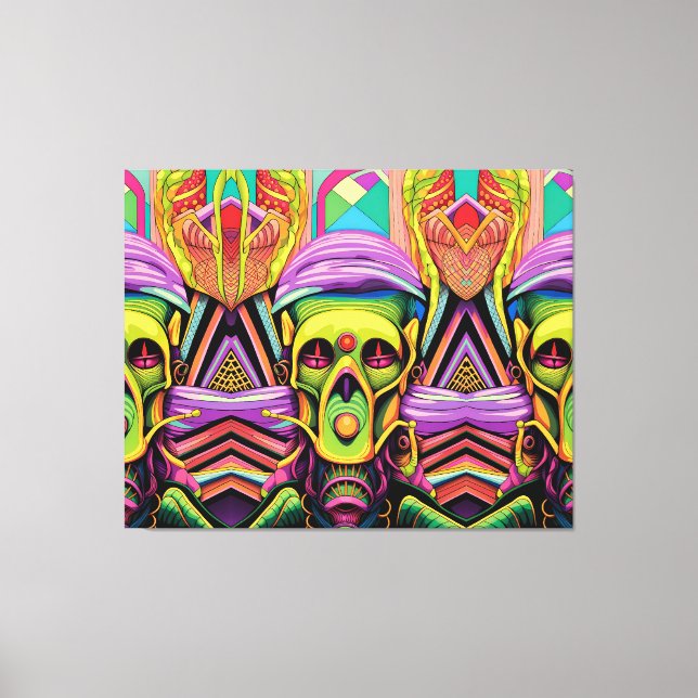 The Three Cyborg Problem Canvastryck (Framsida)