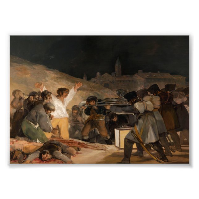 The Three of May by Francisco de Goya Fototryck (Framsidan)