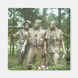 The Three Servicemen Statue Magnet