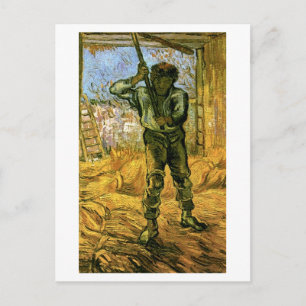 The Thresher (efter Millet), Van Gogh Fine Art Vykort