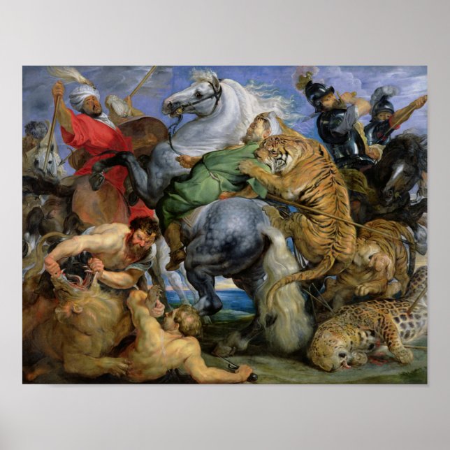 The Tiger Hunt, c.1616 Poster (Framsidan)