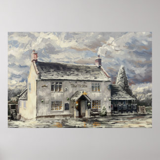 The Tiger Inn, Turnditch - winter poster