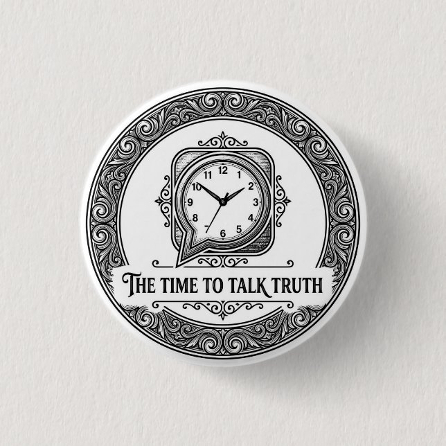 The Time To Talk Truth badge Knapp (Framsida)