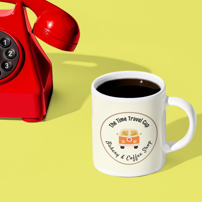 The Time Traveler Cup Bageri och Kaffe Rörelse  Kaffemugg (Skapare uppladdad)