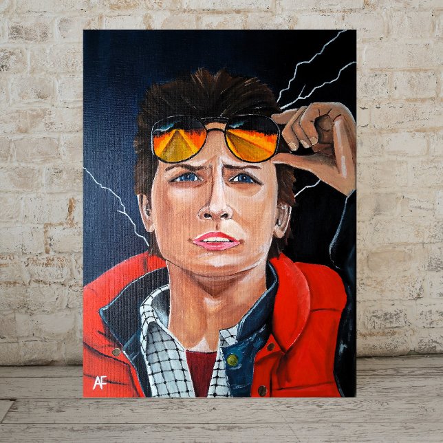 The Time Traveller Painting by Alfred Fox Canvastryck (Skapare uppladdad)