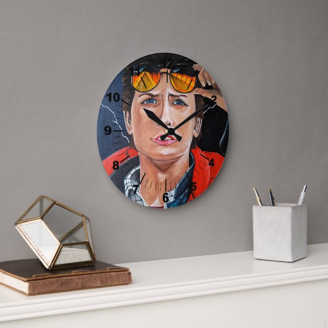 The Time Traveller Painting by Alfred Fox Stor Klocka (Kontor)